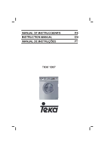 Manual de uso Teka TKW 1067 Lavadora