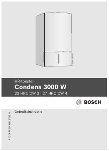 Handleiding Bosch Condens 3000 W 27 HRC CW 4 CV-ketel