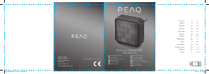 Használati útmutató PEAQ PPA34BT-B Hangszóró