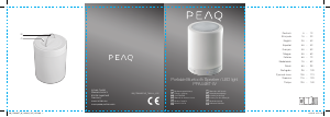 Mode d’emploi PEAQ PPA44BT-W Haut-parleur