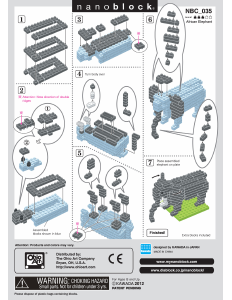 説明書 Nanoblock set NBC-035 Miniature Collection アフリカゾウ