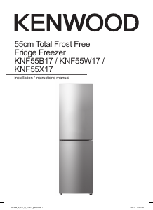 Manual Kenwood KNF55X17 Fridge-Freezer