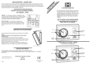 Manual Horstmann 425 Diadem Thermostat