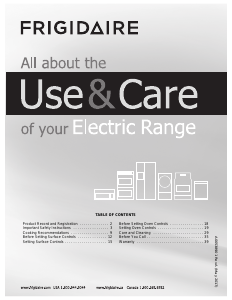 Manual Frigidaire FFED3026TS Range