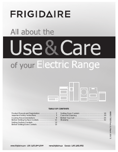 Manual Frigidaire FFEF3010TW Range