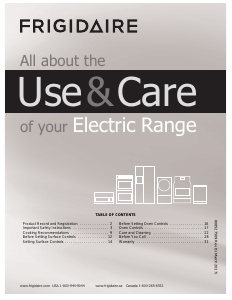 Manual Frigidaire FFEF3012TB Range