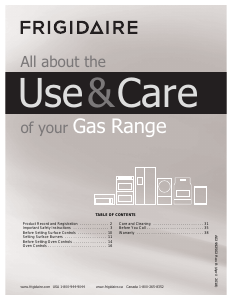 Manual Frigidaire FPGH3077RF Range