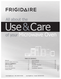 Manual Frigidaire FFCT1278LS Microwave