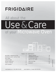Manual Frigidaire FPBM307NTF Microwave