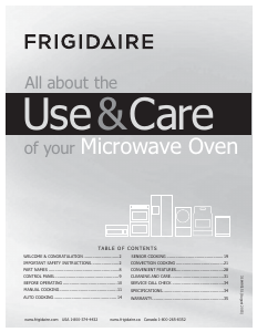 Manual Frigidaire FPBM3077RF Microwave