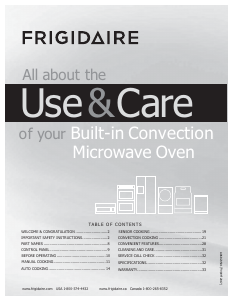 Manual Frigidaire FPMO3077TF Microwave