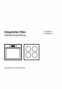 Bedienungsanleitung Elektra Bregenz HE 62080 W Herd