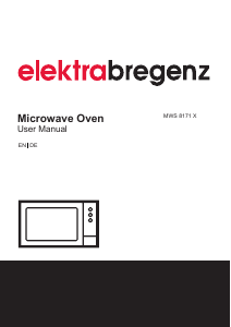 Bedienungsanleitung Elektra Bregenz MWS 8171 X Mikrowelle