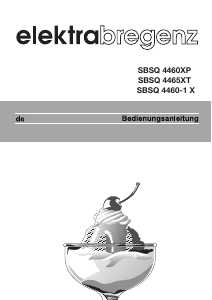 Bedienungsanleitung Elektra Bregenz SBSQ 4460-1 X Kühl-gefrierkombination