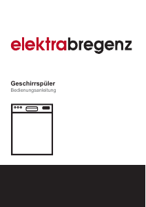 Bedienungsanleitung Elektra Bregenz GI 54480 W Geschirrspüler