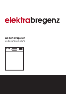 Bedienungsanleitung Elektra Bregenz GI 55390 X Geschirrspüler