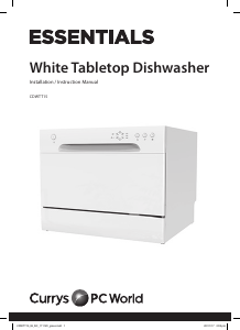 Manual Currys Essentials CDWTT15 Dishwasher