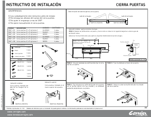 Manual de uso Cerrajes 0807-204 Cierrapuerta