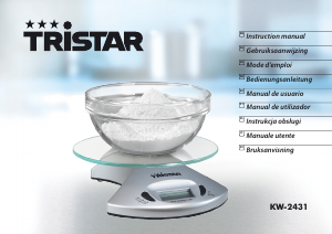 Manual de uso Tristar KW-2431 Báscula de cocina