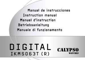 Manual de uso Calypso K5738 Digital Reloj de pulsera