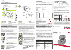 Bedienungsanleitung Britax-Römer King II LS Autokindersitz