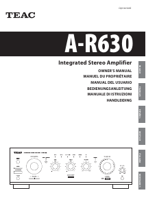 Manual TEAC A-R630 Amplifier