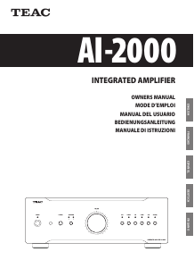 Handleiding TEAC AI-2000 Versterker