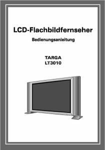 Bedienungsanleitung Targa Visionary LCD-TV 3010 LCD fernseher