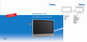 Bedienungsanleitung Targa Visionary LT 3210 LCD fernseher