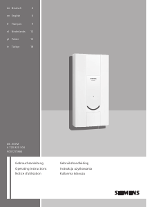 Kullanım kılavuzu Siemens DE27307M Buhar kazanı