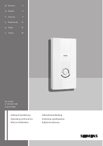 Manual Siemens DE1518407M Boiler