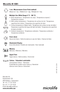 Handleiding Microlife IR 1DB1 Thermometer