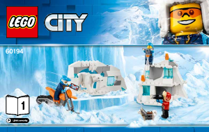 Használati útmutató Lego set 60194 City Sarkvidéki felderítő teherautó