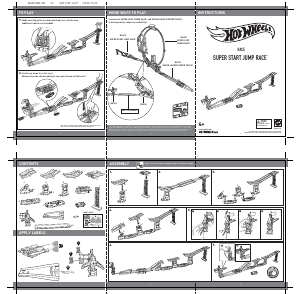 Handleiding Hot Wheels BGJ25 Super Start Jump Racebaan