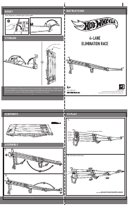 说明书 Hot WheelsDPF11 4-Lane Elimination赛道