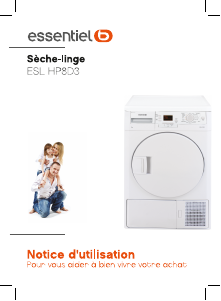 Mode d’emploi Essentiel B ESL HP8D3 Sèche-linge