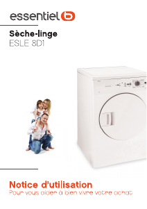 Mode d’emploi Essentiel B ESLE 8D1 Sèche-linge