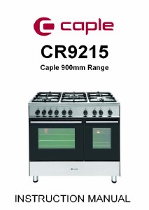 Manual Caple CR9218 Range