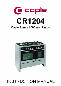 Handleiding Caple Sense CR1207 Fornuis