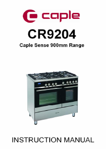 Manual Caple Sense CR9207 Range