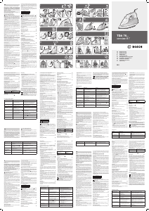 Manual Bosch TDA7658 Fier de călcat