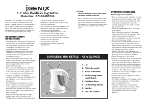 Manual Igenix IG7204 Kettle