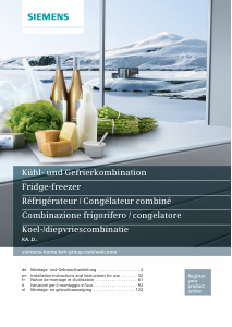 Mode d’emploi Siemens KA92DAI30 Réfrigérateur combiné