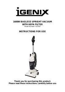 Manual Igenix IG2416 Vacuum Cleaner