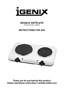 Manual Igenix IG8020 Hob