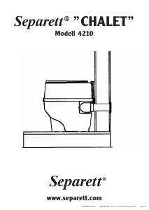 Manual Separett Chalet 4210 Toilet