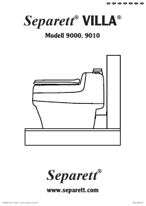 Manual Separett Villa 9000 Toilet