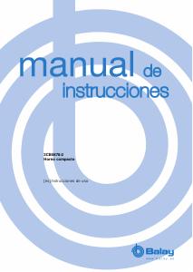 Manual de uso Balay 3CB5878B0 Horno