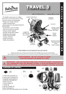 Mode d’emploi Babybus Travel 3 Poussette