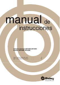 Manual de uso Balay 3BT263MX Campana extractora